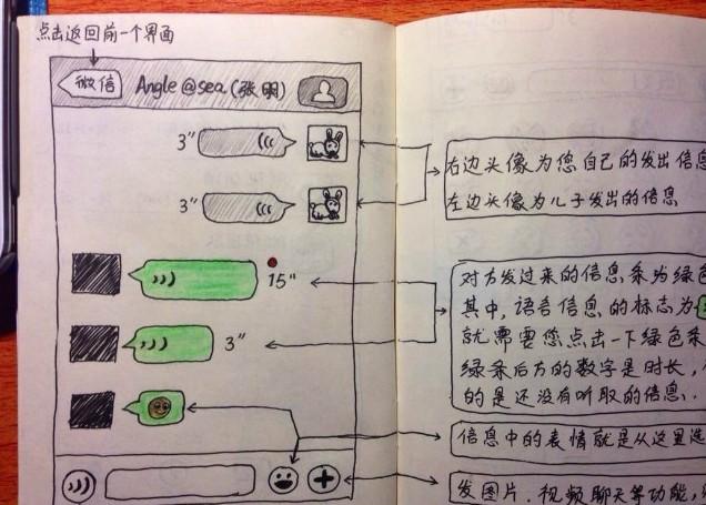 大学生为父母手绘微信使用说明书(组图)